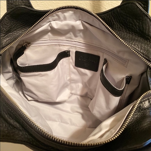 Cole Haan black pebbled leather hobo shoulder bag - Picture 5 of 8